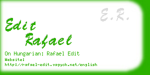 edit rafael business card